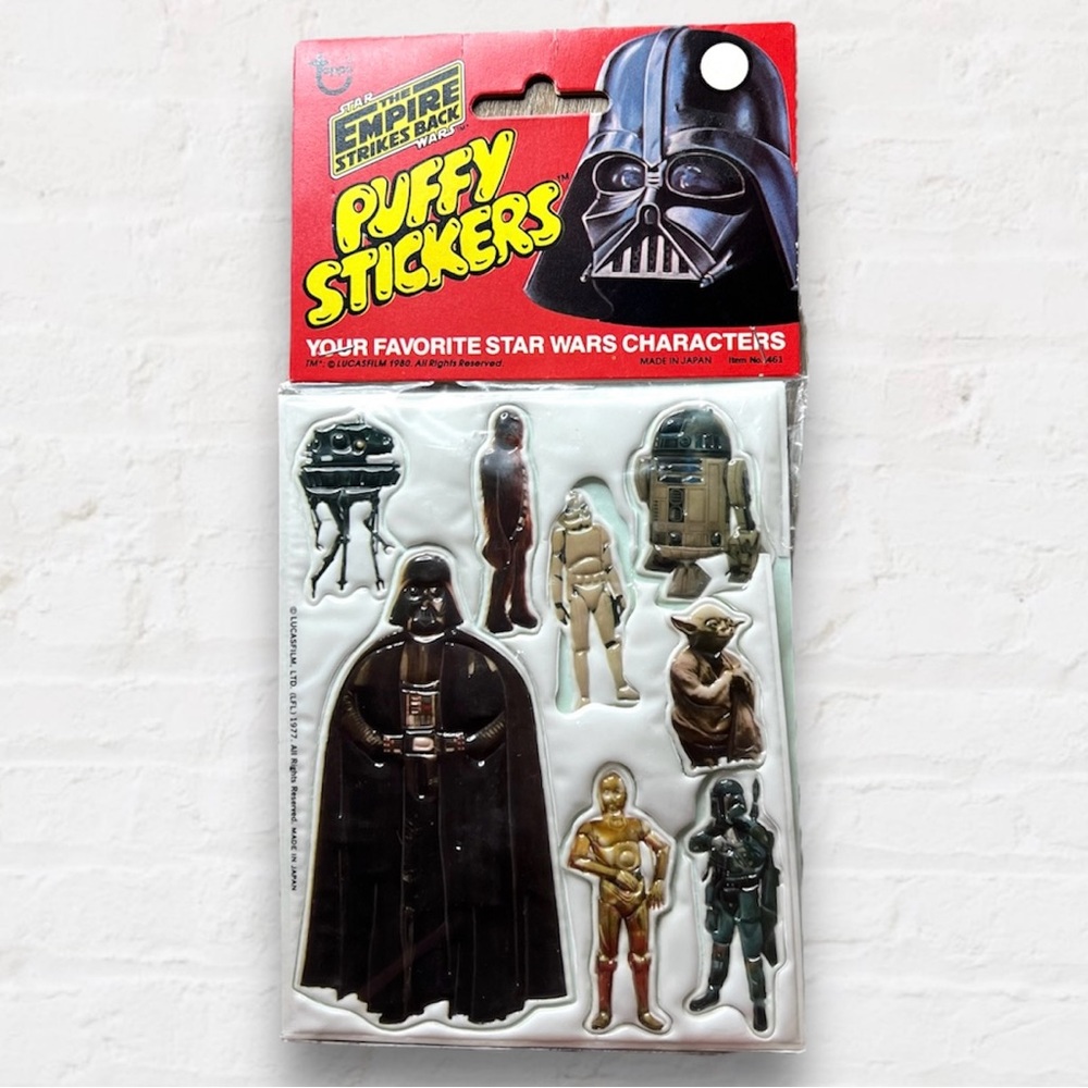 Vintage 1980 Star Wars Puffy Stickers
